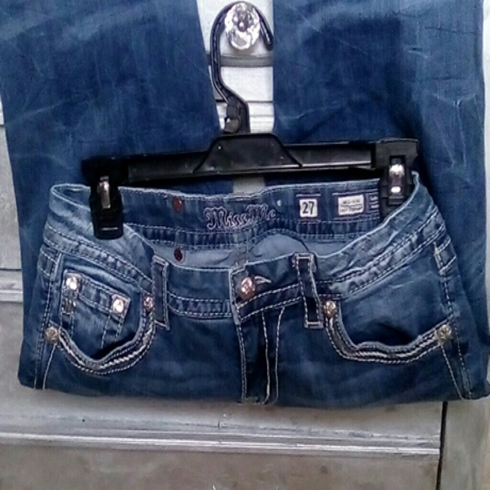 Miss Me Jeans Rhinestone Embellishment